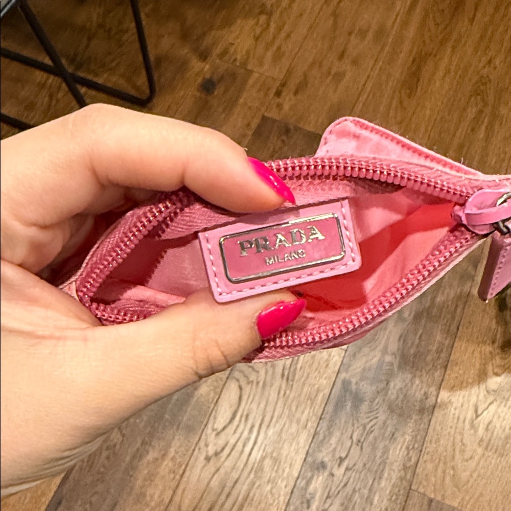 Prada Bubblegum Pink Mini Travel Nylon Pouch - Picture 5 of 6